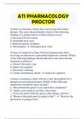 ATI PHARMACOLOGY PROCTOR