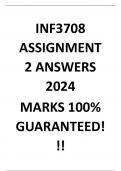 INF3708 Assignment 2 Answers 2024 - Marks: 100%
