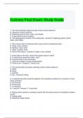Culinary Final Exam Study Guide 2024