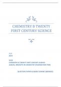 OCR 2023  GCSE CHEMISTRY B TWENTY FIRST CENTURY SCIENCE J258/01: BREADTH IN CHEMISTRY (FOUNDATION TIER)   QUESTION PAPER & MARK SCHEME (MERGED)  