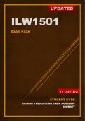 ILW1501 Updated Exam Pack (2024) Oct/Nov [A+ Guaranteed] Introduction to Law