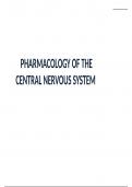 PHARMACOLOGY OF THE CENTRAL NERVOUS SYSTEM