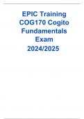 EPIC Training COG170 Cogito Fundamentals Exam 2024/2025