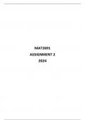MAT2691 ASSIGNMENT 2 2024 SOLUTIONS