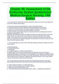 Chapter 56: Assessment of the  Endocrine System Ignatavicius:  Medical-Surgical Nursing, 10th  Edition 1. A nurse cares for clients with hormone disorders. Which are common key features of  hormones? (Select all that apply.) a. Hormones may travel long di