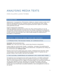 Analysing Media Texts