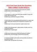 ACLS Final Exam Study Test Questions  100% CORRECT GUIDE RATED A