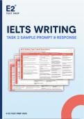 IELTS WRITING TASK 2 SAMPLE PROMPT & RESPONSE