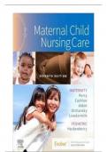 MATERNAL CHILD NURSING  CARE TEST BANK 2024 EXAM  WITH COMPLETE QUESTIONS  AND CORRECT DETAILED  ANSWERS WITH RATIONALES  (VERIFIED ANSWERS) |ALREADY  GRADED A+