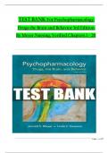 Psychopharmacology: Drugs, the Brain, and Behavior, 3rd Edition TEST BANK By Meyer Nursing, Verified Chapters 1 - 20, Complete Newest Version