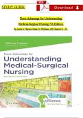 TEST BANK and STUDY GUIDE For Davis Advantage for Understanding Medical-Surgical Nursing 7th Edition By Linda S. Williams & Linda S. Hopper, Verified Chapters 1 - 57 Complete Newest Version