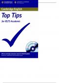 cambridge top tips  with complete solution / latest update 2024 .