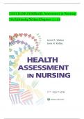 TEST BANK For Health Assessment in Nursing, 7th Edition by Weber, Verified Chapters 1 - 34, Complete Newest Version