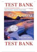 Test Bank for Introduction to Chemistry 5th Edition By Rich Bauer, ISBN: 9781259911149 |All Chapters Covered||Complete Guide A+|