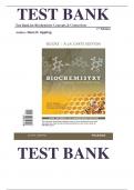 Test Bank for Biochemistry Concepts and Connections 1st Edition by  Dean R. Appling,  Spencer J. Anthony-Cahill &  Christopher K. Mathews , ISBN: 9780321839923 |COMPLETE TEST BANK| Guide A+
