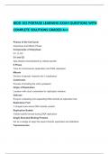 BIOD 102 PORTAGE LEARNING EXAM QUESTIONS WITH COMPLETE SOLUTIONS GRADED A++