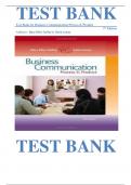 Test Bank for Business Communication Process and Product 7th Edition by Mary Ellen Guffey, ISBN: 9780538466257 |COMPLETE TEST BANK| Guide A+
