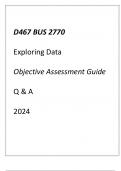(WGU D467) BUS 2770 Exploring Data Objective Assessment Guide Q & A 2024