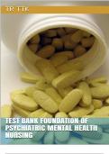 TEST BANK FOUNDATION OF PSYCHIATRIC MENTAL HEALTH NURSING