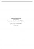 Student Solutions Manual to Accompany Engineering Fluid Mechanics, 7th Edition By Clayton T. Crowe and Donald F. Elger || All chapters | Updated Version 2024  A+