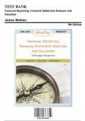 Solution Manual for Financial Reporting, Financial Statement Analysis and Valuation, 9th Edition by Wahlen, 9781337614689, Covering Chapters 1-14 | Includes Rationales