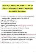 2024/2025 AACP CPC FINAL EXAM 50 QUESTIONS AND VERIFIED ANSWERS A+ GRADE ASSURED.