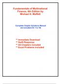 Solutions for Fundamentals of Multinational Finance, 6th Edition Moffett (All Chapters included)