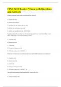 FINA 365 Chapter 7 Exam with Questions and Answers