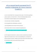 ati rn concept based assessment level 3  practice b Questions & Correct Answers/  Graded A