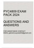 PYC4809 Exam pack 2024(Questions and answers)