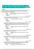 NURS 676 Advanced Pharmacology Midterm Exam (WCU) Question And Answers 2024/2025.