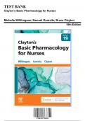 Test Bank: Clayton’s Basic Pharmacology for Nurses, 19th Edition by Clayton - Chapters 1-48, 9780323796309 | Rationals Included