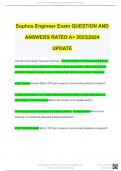 Sophos Engineer Exam QUESTION AND ANSWERS RATED A+ 2024 UPDATE