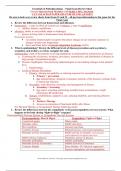 Essentials of Pathophysiology – Final Exam Review Sheet Covers Material from Modules 1-10 NEED A 58