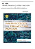 Test Bank- Edmunds' Pharmacology for the Primary Care Provider 5th Edition ( Constance G Visovsky,2022) ,All Chapters|| Latest Edition