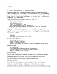 Samenvatting sheets + colleges Beeldtaal