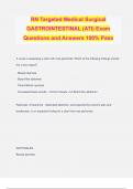 RN Targeted Medical Surgical GASTROINTESTINAL (ATI) Exam Questions and Answers 100% Pass
