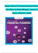 Solution Manual for Personal Financial Planning 15th Edition by Randy Billingsley, Lawrence J. Gitman, Michael D. Joehnk