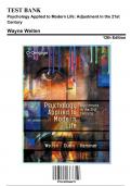 Test Bank for Psychology Applied to Modern Life: Adjustment in the 21st Century, 12th Edition by Wayne Weiten, 9781305968479, Covering Chapters 1-16 | Includes Rationales