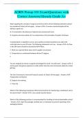 AORN Periop 101 Exams Bundle -Questions with Correct Answers/Already Grade A+/ latest 2024/2025