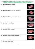 CDE (FFA) Meat Evaluations Identification