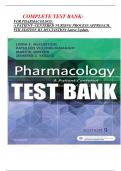 COMPLETE TEST BANK: FOR PHARMACOLOGY: A PATIENT- CENTERED NURSING PROCESS APPROACH, 9TH EDITION BY MCCUISTION Latest Update.