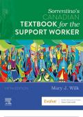 "test bank for sorrentino's canadian textbook for the support worker, 5th edition by wilk"