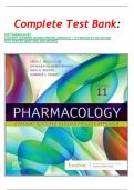 Complete Test Bank:  FOR PHARMACOLOGY A PATIENT-CENTERED NURSING PROCESS APPROACH, 11TH EDITION BY MCCUISTION WITH VERIFIED QUESTIONS AND ANSWERS