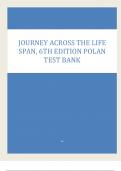 JOURNEY ACROSS THE LIFE SPAN, 6TH EDITION POLAN TEST BANK