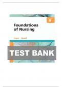 Foundations of Nursing 9th Edition TEST BANK 9780323812030