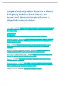 Complete Test Bank Radiation Protection In Medical  Radiography 9th Edition Sherer Question And  Answers With Rationales (Complete Chapters 1- 16)Verified Answers Graded A+