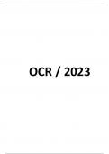OCR 2023 GCE  FURTHER MATHEMATICS A Y533/01: MECHANICS (AS LEVEL) PAPER (QUESTIONS) AND IT’S MARK SCHEME (COMBINED)