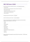 BIO 182 Exam 4 NAU  Questions And Answers With Verified Solutions