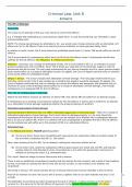 Study Sheet: Unit 8 - Attempts and Accomplice Liability